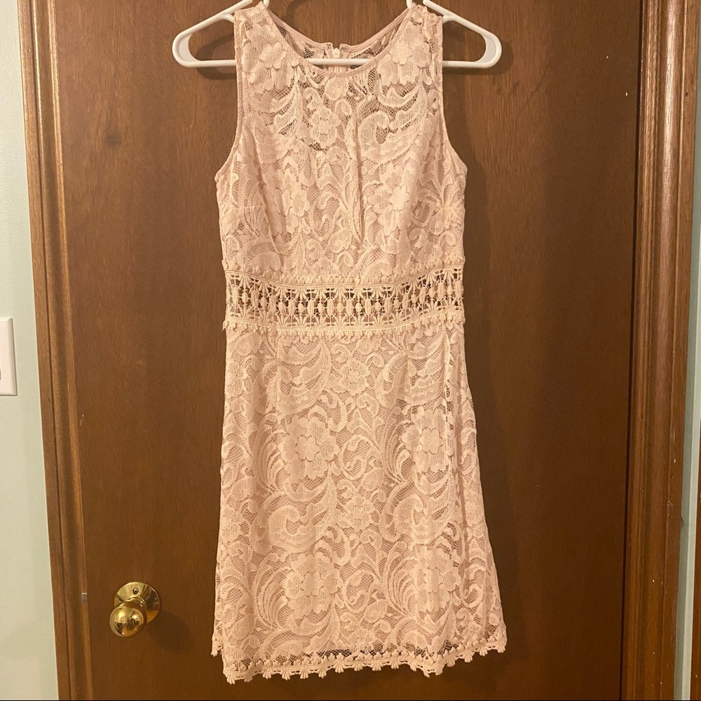 NWOT Light Pink Lace Dress